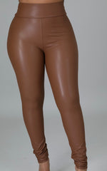 Load image into Gallery viewer, Brown Leather Pants
