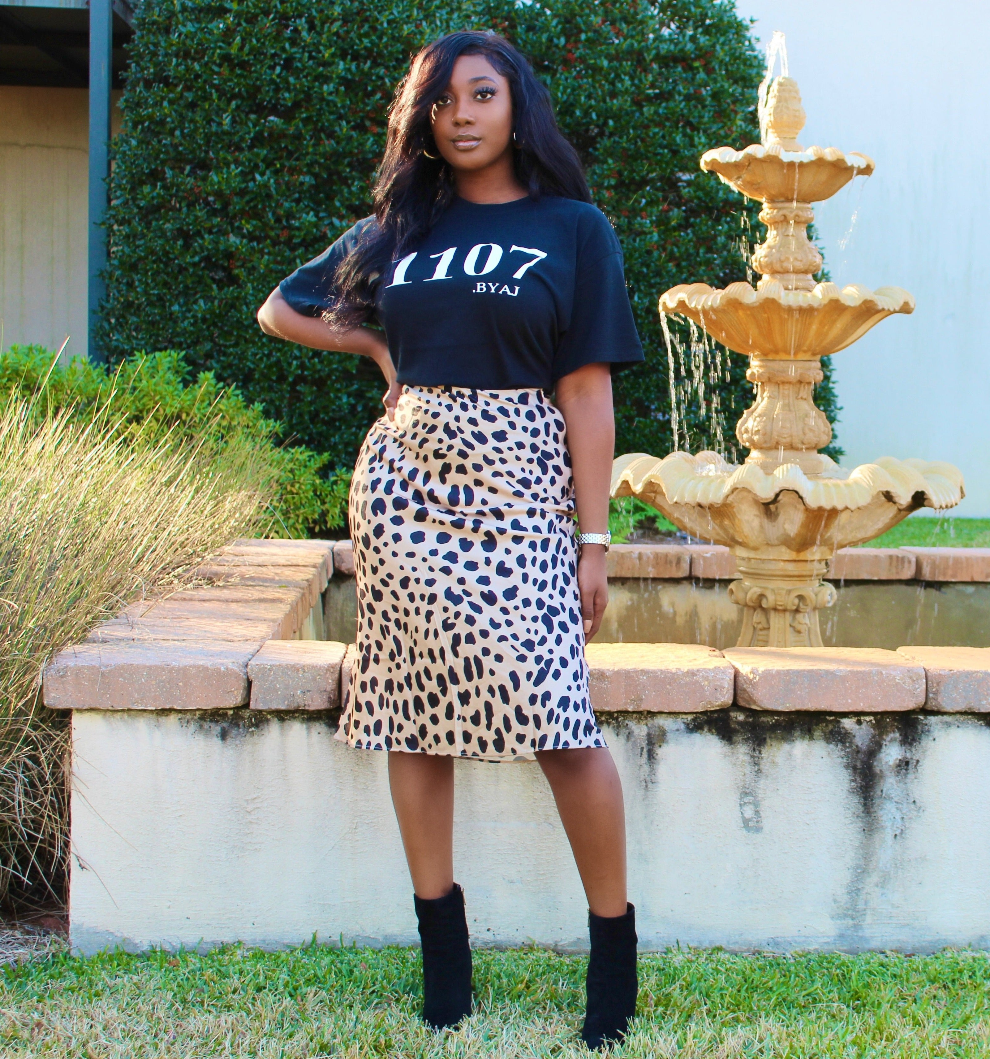 Leopard skirt